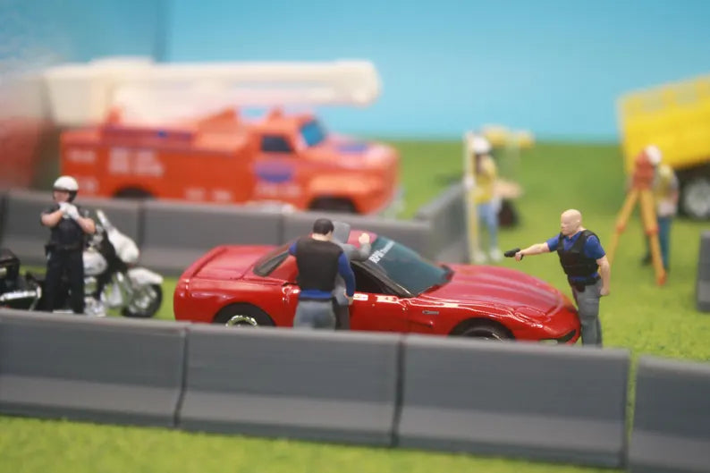 1:64 Scale Road Barrier (Pack of 6 or 20)